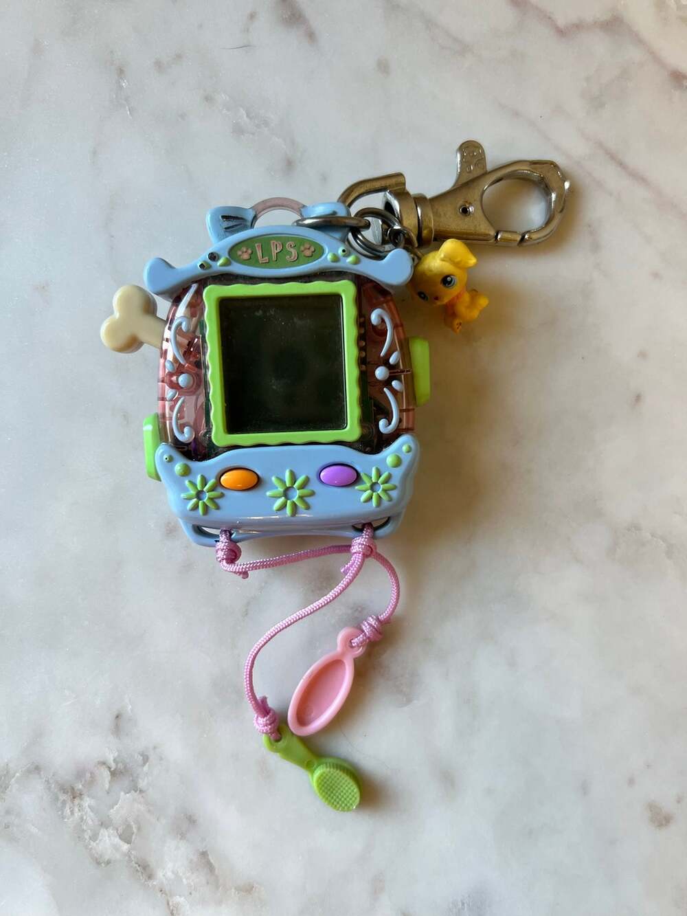 LPS Hasbro Littlest Pet Shop Digital Pet Game Handheld Console Dog 2005 Blue